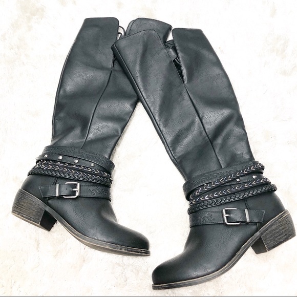 SO Shoes - NWOB-SO Black Knee high Tall Riding Boots 6.5